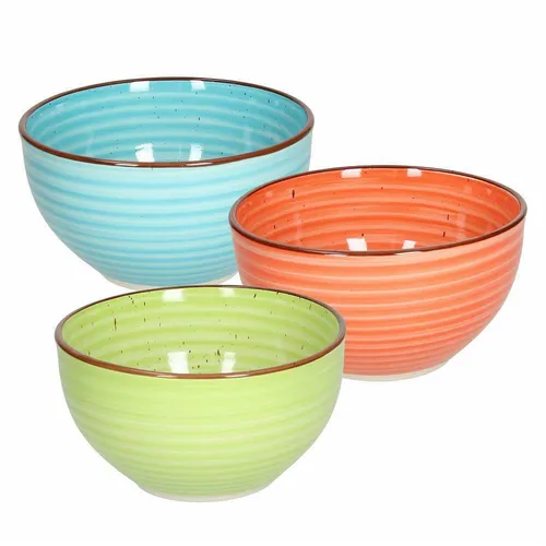 3er Set Müsli-/ Obstschalen aus der Serie Art & Pepper, bunt, aus Keramik