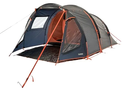 TAMBU Outdoor Camping Zelt für 4-5 Personen in schwarz von TAMBU