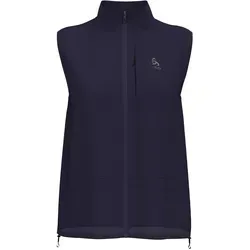 Odlo Zeroweight Laufweste Damen - Dunkelblau, Größe XS - Laufbekleidung für Damen, nachhaltig produziert und ideal für sportliche Aktivitäten bei jedem Wetter.