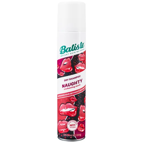 Batiste Naughty 200ml Trockenshampoo für Haare, Auffrischung der Frisur