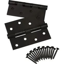 So-tech - Sotech Türscharnier Edelstahl Schwarz Ss304 101x76x2 Mm (2 Paar)