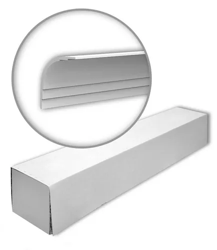 Profhome Sockelleiste 650243-box Set mit 4 Eckleisten, 8 m - Praktisches Set mit 4 eleganten Eckleisten für eine ansprechende Raumgestaltung. Ideal zum Kleben, aus hochwertigem extrudierten Polystyrol gefertigt. Perfekt für eine moderne Wohnumgebung.