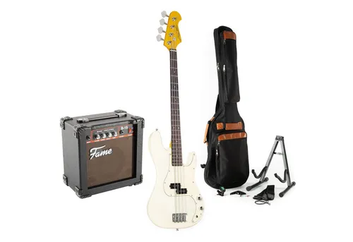 E-Bass Anfänger Set J & D PB Vintage 1963 VWH + B-15