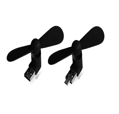 XLAYER Mini USB-Ventilator Ventilator XLayer Colour Line Mini Fan 2-in-1 Micro USB & USB
