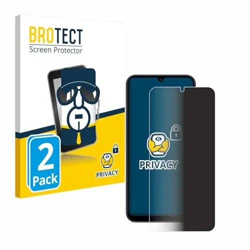 BROTECT 2 Stück Anti-Spy Blickschutzfolie für Samsung Galaxy A25 5G Privacy Screen Protector [Displayschutz-Folie, Sichtschutz, Blaulichtfilter]
