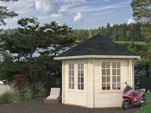 Gartenpavillon Holz 34mm MELANIE 300x300 cm