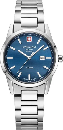 Swiss Alpine Military Quarzuhr 7767.1135SAM - Hochwertige Armbanduhr mit Schweizer Quarzwerk, wasserdicht bis 10 bar und elegantem Edelstahl-Gehäuse. Ideal für Abenteuer und den Alltag.