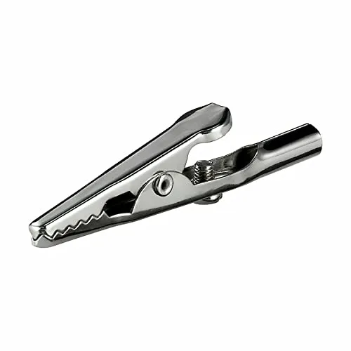 Krokodilklemme | 55 mm | mit Schraube | Metall Klemmen | Bananenstecker Abgreifklemme Clips Alligator