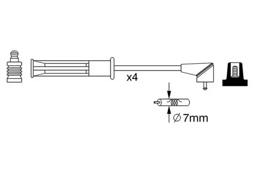 Bosch Zündleitungssatz 0 986 357 256 von Bosch