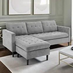riess-ambiente Ecksofa STOCKHOLM 220cm grau von Riess-Ambiente