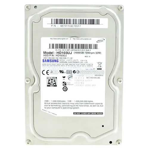 Produktbild SAMSUNG 1TB Spinpoint F1 HD103UJ Festplatte