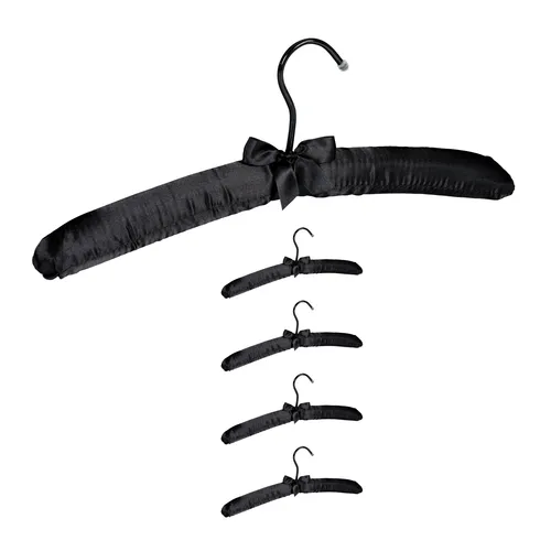 Kleiderbügel satin Garderoben Hänger 360° drehbar 50 g Kleiderbügel Set 38 cm