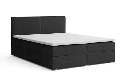 Deine Möbel 24 Boxspringbett LINA – Elegantes Polsterbett mit Stauraum, 140x200 bis 200x200 - Genießen Sie höchsten Schlafkomfort mit dem Boxspringbett LINA. Der seitlich klappbare Bettkasten bietet praktischen Stauraum, während der hochwertige Bouclé-Bezug für stilvolle Eleganz sorgt. Ideal für jedes moderne Schlafzimmer.