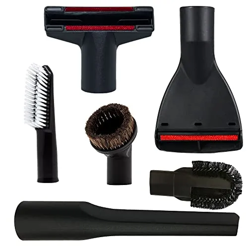 FixedByU Staubsauger Düsen Set (6-teiliges Düsenset) - 6er Staubsauger Düsenset Bodendüsen Bodenbürsten Staubsaugeraufsätze
