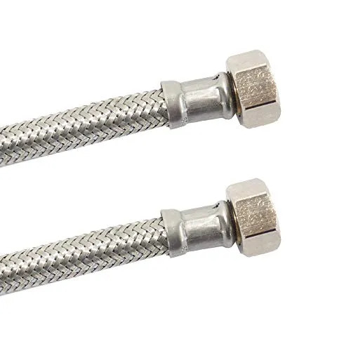 DN8 DVGW Panzerschlauch m. Edelstahlumflechtung 3/8