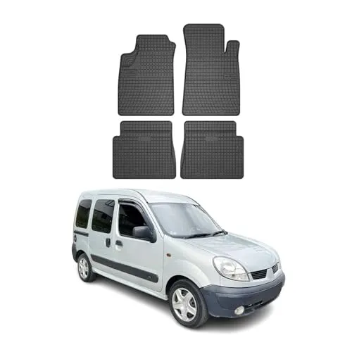 OMAC Gummi Fußmatten für Renault Kangoo 1998-2008, 4tlg - Fahrzeugspezifische 3D-Gummimatten für Renault Kangoo, perfekt passend und leicht zu reinigen. Wasserdicht, rutschfest und robust gegen Chemikalien und Abrieb, ideal für alle Wetterbedingungen.