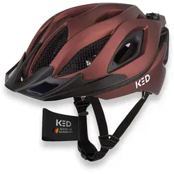 KED SPIRI II TREND Fahrradhelm - Fahrradhelme mit K-Fit Anpassungssystem für perfekten Sitz, integrierter Rückstrahler und zuschaltbares LED Rücklicht für mehr Sicherheit beim Fahren, Made in Germany.
