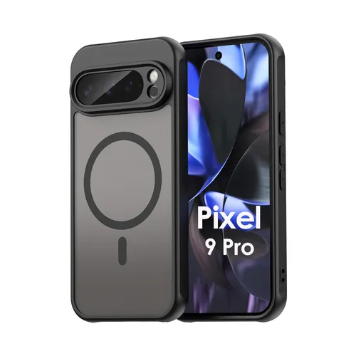 Magsafe Handyhülle für Google Pixel 9 Pro Matt Case Schutzhülle Schwarz