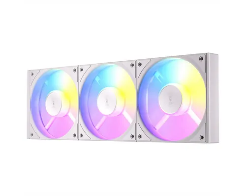 C120R ARGB White 3Pk Reverse - Hochwertige Computer-Kühlkomponenten im 3er-Pack, mit stylischem ARGB-Design für eine beeindruckende Beleuchtung und optimale Kühlung. Ideal für Gaming-PCs.