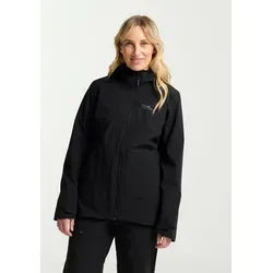 Jack Wolfskin Damen Moonrise 3-in-1 W Jacket, Schwarz, XXL EU
