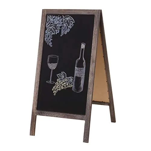 XL Werbetafel HWC-C17 - Klappbarer Kundenstopper - Kreidetafel mit 2 Schreibflächen, ideal für Innen- und Außenbereich. Praktische Klappfunktion für einfaches Verstauen und ein echter Hingucker für Ihre Werbung!