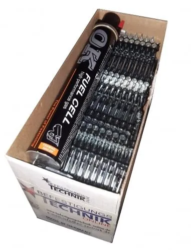 Betonnägel 2,6x40mm Gas rot für Betonnagler - Hochwertige 2,6x40mm Betonnägel, passend für Hitachi, Makita & Senco. Ideal für präzise Befestigungen in Beton und Mauerwerk, perfekt für Profis und Heimwerker.