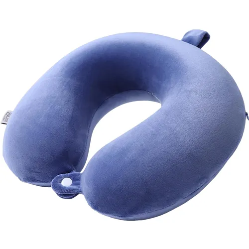 Reisekissen Memory Foam Nackenkissen Reisekissen blau ergonomisch 1 Stück