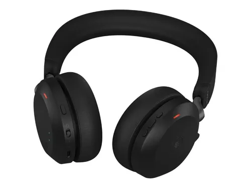 Jabra Evolve2 75 Wireless PC Headset - Aktive Geräuschunterdrückung, 8-Mikrofon-Technologie und bis zu 36 Stunden Akkulaufzeit mit Ladedock