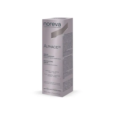 Noreva Alphacid+ Serum 30 ml - Hautpflege für strahlende Haut - Arzneimittel zur Unterstützung einer gesunden Haut, fördert die Hauterneuerung und sorgt für ein frisches, strahlendes Aussehen.