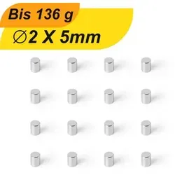 Stück Neodym Magnet 2mm x 5mm Supermagnete hohe Haftkraft Scheibenmagnet 100