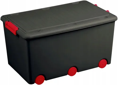 Pojemnik na zabawki Tega Baby czarny tworzywo sztuczne 60 l 57x36x 5902963004567