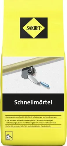 SAKRET Schnellmörtel 1 kg Beutel  Mörtel von SAKRET