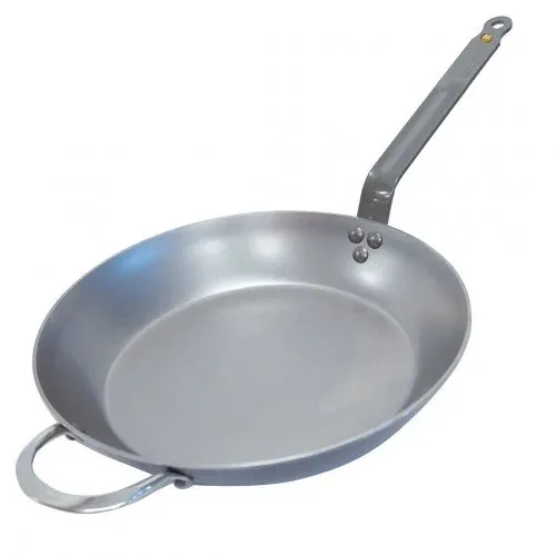 de Buyer Bratpfanne Mineral B aus Carbonstahl, Ø 32 cm, 5610.32 - Robuste Carbonstahlpfanne für perfektes Anbraten und Grillen. Mit natürlicher Antihaftwirkung, ideal für alle Herdarten, inklusive Induktion. Lebenslange Garantie!