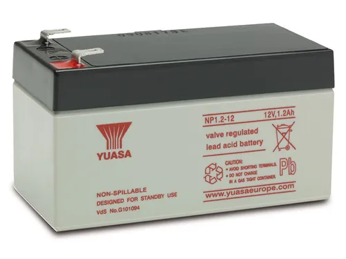 YUASA Blei-Akkumulator NP1.2-12, 12 V-/1,2 Ah von Yuasa