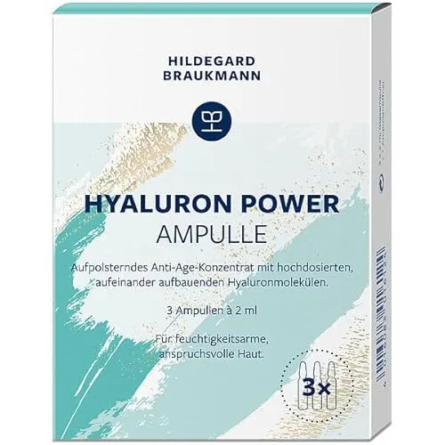 Hildegard Braukmann Hyaluron Power Ampulle, 3 x 2 ml Glasampulle + 1 Ampullenöffner
