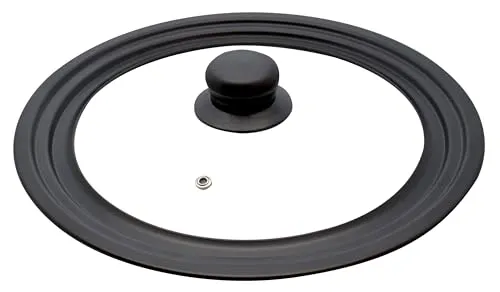 ELO Universaldeckel 16/18/20 cm, mit abgestuftem Carbonstahlrand, Antihaftversiegelt, leichte Reinigung, hitzeisolierender Kunstoffknopf, Glassichtfesnter mit Entlüftungsloch