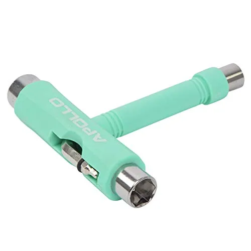 Apollo T-Tool Schraubenschlüssel für Skateboard Scooter Longboard, All-In-One Multifunktions Sechskantschlüssel