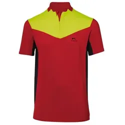 KÜBLER FOREST Funktionsshirt rot/warngelb 4XL - Arbeits- & Schutzkleidung mit atmungsaktivem, schnelltrocknendem Funktionsgewebe und geruchshemmenden Eigenschaften für höchsten Tragekomfort bei der Arbeit.