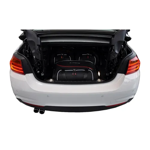 KJUST Taschen Kofferraum Set für BMW 4 Cabriolet - Fahrzeugspezifisches Set mit 3 Taschen, ideal für Ordnung im Kofferraum. Robustes Cordura-Material und doppelter Boden sorgen für Langlebigkeit und Funktionalität.