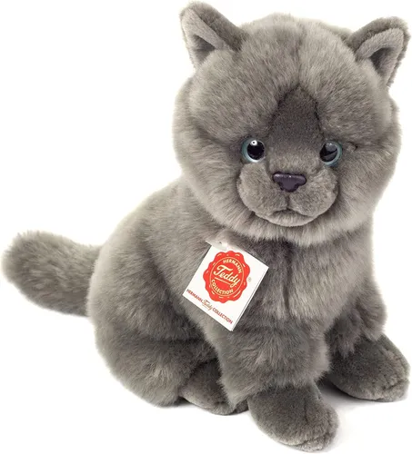 Teddy Hermann 91825 Kartäuser Katze sitzend 20 cm von Hermann Teddy