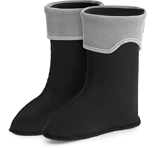 Ladeheid Kinder Mädchen Jungen Wärmende Stiefelsocken für Gummistiefel Innenschuh LA-861 (Grau, 24/25 EU)