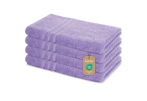 Lavea Handtuch Set Frottierserie Elena, Handtuch in lila von Lavea