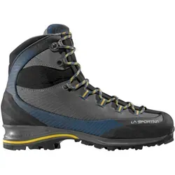 La Sportiva Trango TRK Leather GTX Carbon/Alpine (44) - Wanderschuhe mit Gore-Tex für Atmungsaktivität und Wasserfestigkeit. Das 3D Flex System bietet Stabilität im unwegsamen Gelände und die Vibramsohle ermöglicht Klettersteige. Ideal für anspruchsvolle Bergtouren.