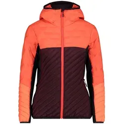 CMP Hybridjacke in Orange - 42 - Funktionsjacke mit PrimaLoft Wattierung, wärmeisolierend, wasserabweisend und winddicht – ideal für Outdoor-Aktivitäten bei jedem Wetter.