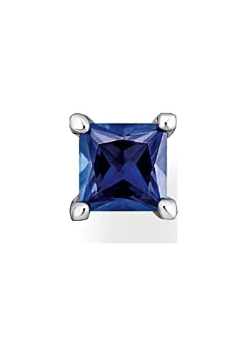 Thomas Sabo Einzel Ohrstecker mit blauem Stein aus 925 Sterling Silber H2233-699-32 - Ohrringe für Damen aus 925er Sterlingsilber mit blauem Stein, ideal als individuelles Geschenk für besondere Anlässe.
