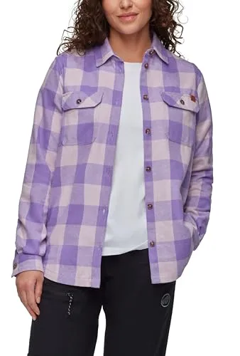 Mammut Tamaro Longsleeve Shirt Women - Alpine Calamint-Lavandin (M) - T-Shirts & Longsleeves - Lässiges Longsleeve aus Hanf und recyceltem Polyester, temperaturregulierend und geruchsresistent, ideal für Alltag und Abenteuer.