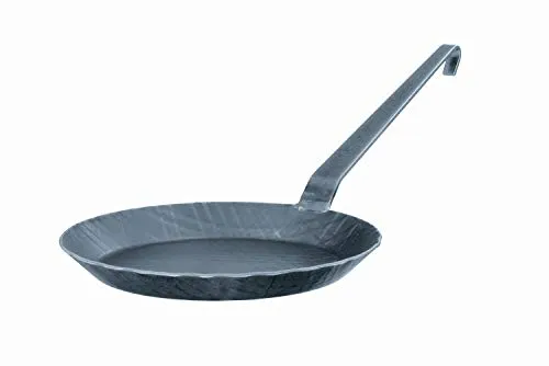 RÖSLE Bratpfanne Schmiedeeisern Serie 1888, 28 cm - Hochwertige Schmiedeeisen-Pfanne für knusprige Bratkartoffeln und saftige Steaks, geeignet für alle Herdarten, inkl. Induktion und Grill, Made in Germany.