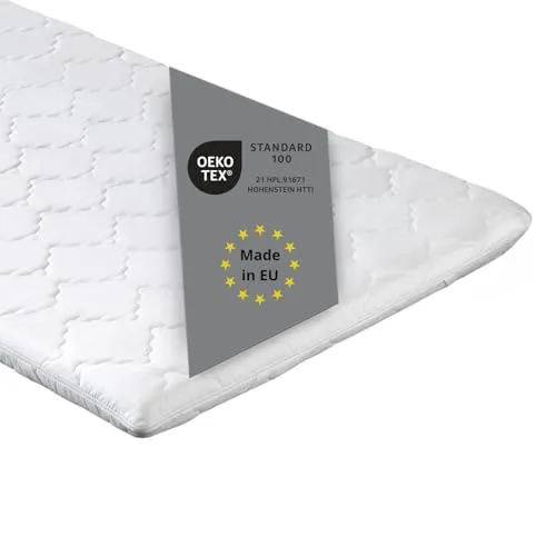 liebling visco Topper 80 x 200 cm - Viscoelastische Auflage mit Memory Foam - Matratzentopper mit 5 cm viscoelastischem Schaum für optimalen Schlafkomfort, hergestellt in der EU und Ökotex 100 zertifiziert.