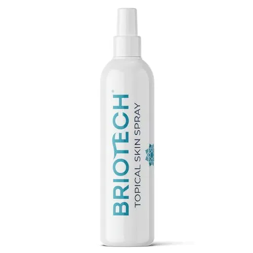 BRIOTECH Topical Skin Spray - Pure Hypochlorous Acid Spray für Anti Juckreiz, Hautausschlag, Sonnenbrand, Allergien - Beruhigendes Hypochlorige Säure Hautschutzspray - sanft, alkoholfrei, 100 ml
