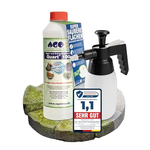 AGO Quart 100 Grünbelagentferner 500 ml – effektiv gegen Algen und Grünbelag
